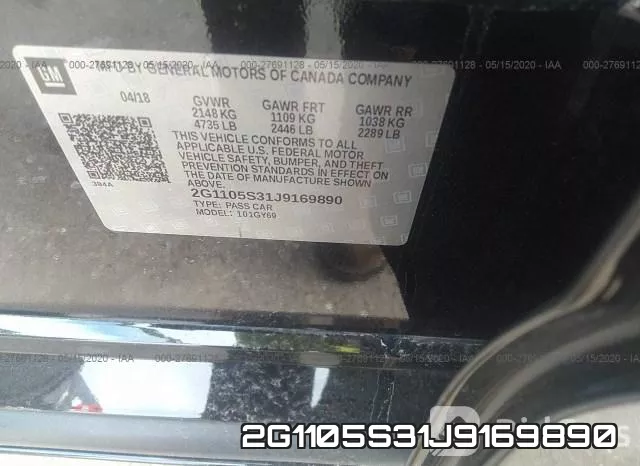 2G1105S31J9169890 фото 10