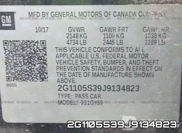 2G1105S39J9134823 фото 10