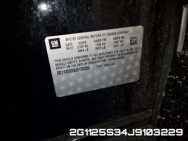 2G1125S34J9103229 фото 2