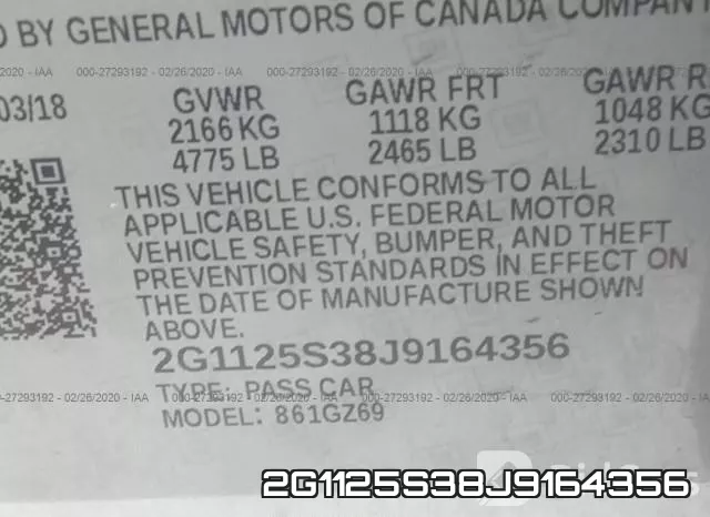 2G1125S38J9164356 фото 10