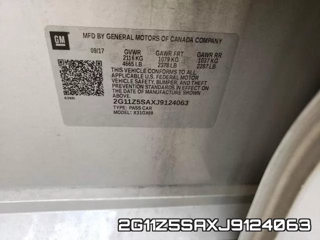 2G11Z5SAXJ9124063 фото 2