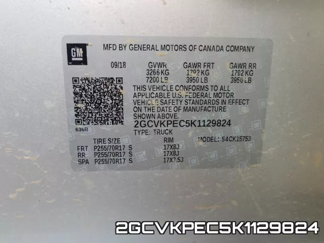 2GCVKPEC5K1129824 фото 2