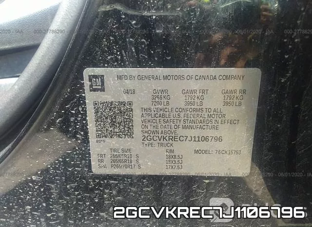 2GCVKREC7J1106796 фото 10