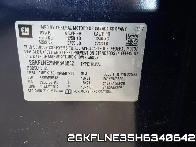 2GKFLNE35H6340642 фото 2