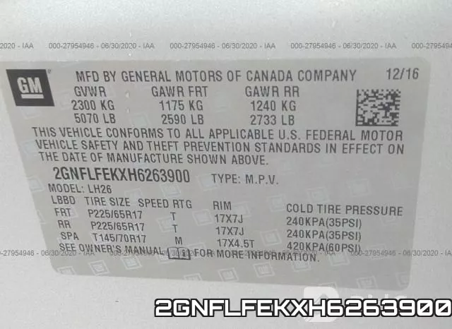 2GNFLFEKXH6263900 фото 10