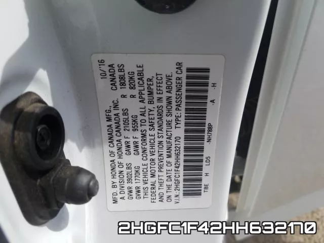 2HGFC1F42HH632170 фото 2