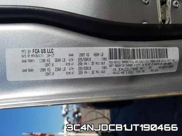 3C4NJDCB1JT190466 фото 2