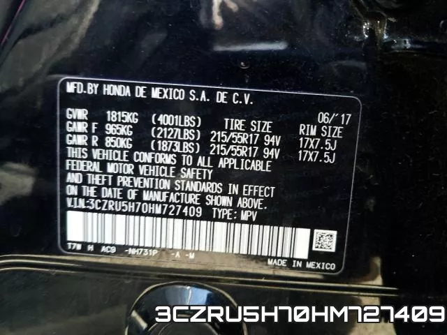 3CZRU5H70HM727409 фото 2
