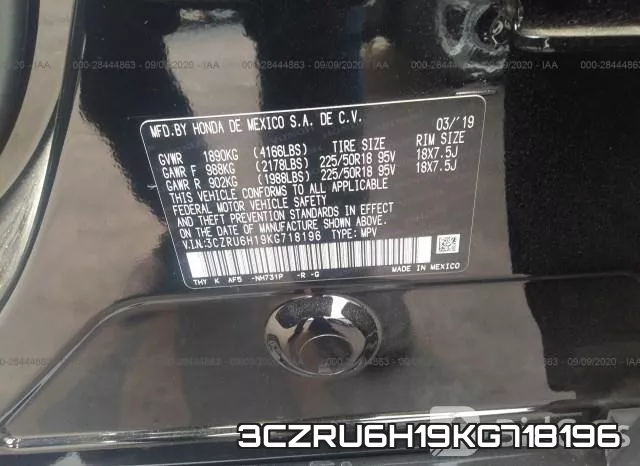 3CZRU6H19KG718196 фото 10