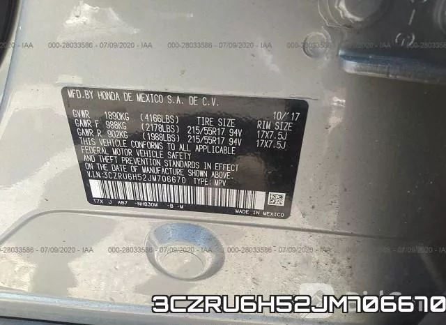 3CZRU6H52JM706670 фото 10