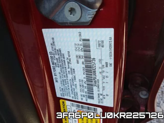 3FA6P0LU0KR225726 фото 2