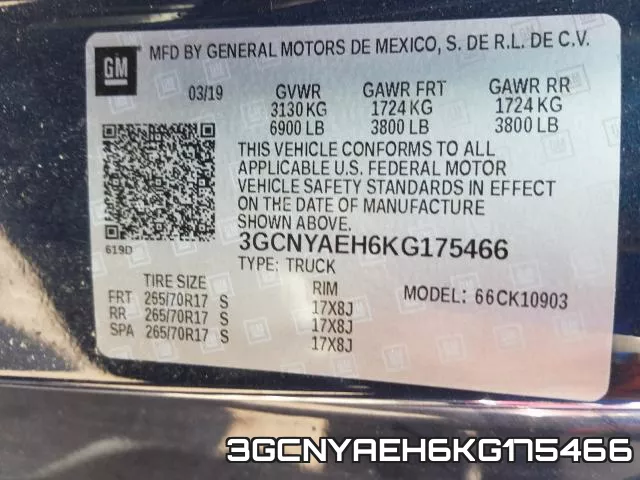3GCNYAEH6KG175466 фото 2