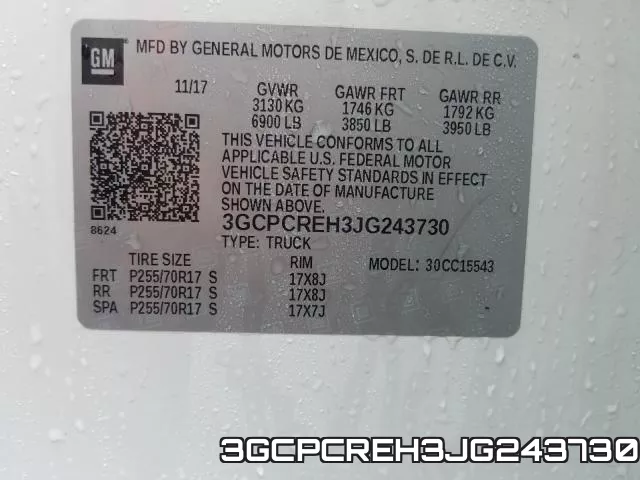 3GCPCREH3JG243730 фото 2