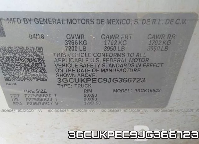 3GCUKPEC9JG366723 фото 10