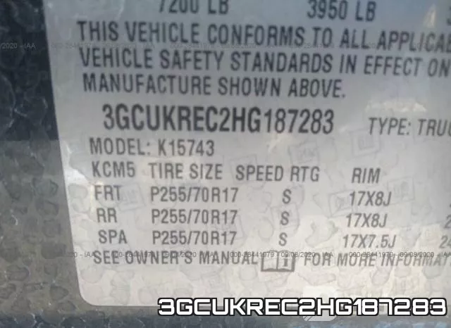 3GCUKREC2HG187283 фото 10