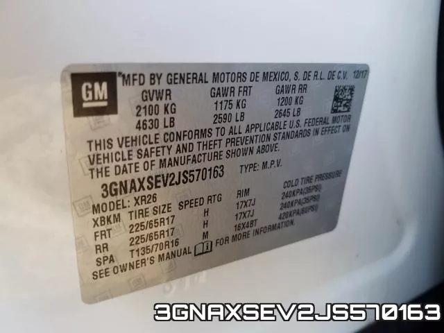 3GNAXSEV2JS570163 фото 2