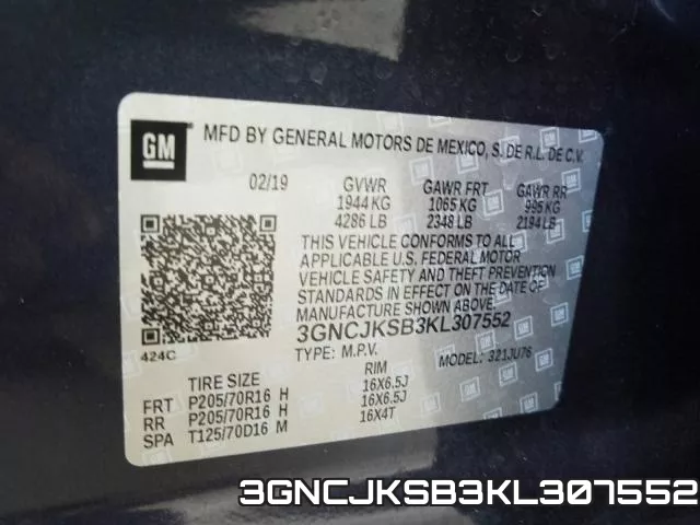 3GNCJKSB3KL307552 фото 2