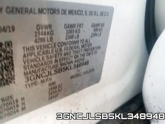 3GNCJLSB5KL348948 фото 2