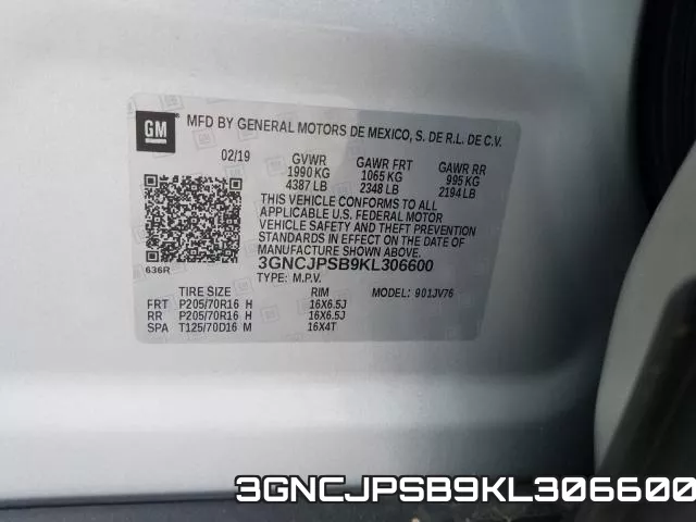 3GNCJPSB9KL306600 фото 2