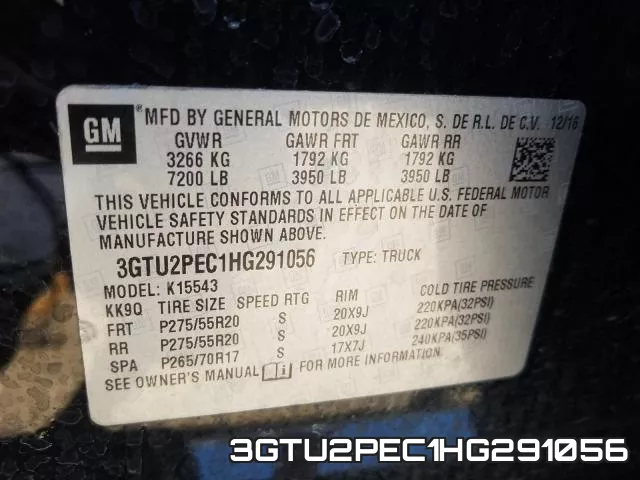 3GTU2PEC1HG291056 фото 2