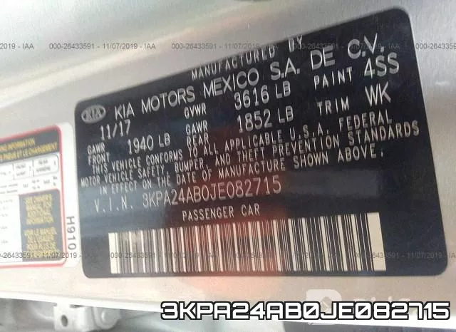 3KPA24AB0JE082715 фото 10