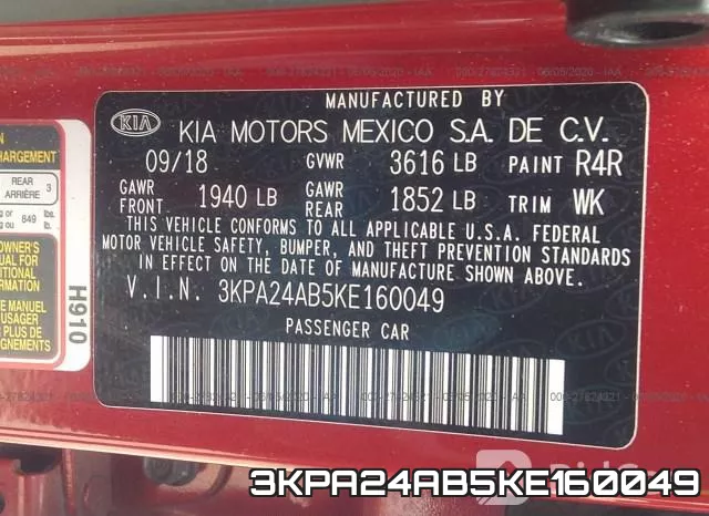 3KPA24AB5KE160049 фото 10