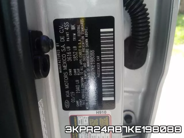 3KPA24AB7KE198088 фото 2