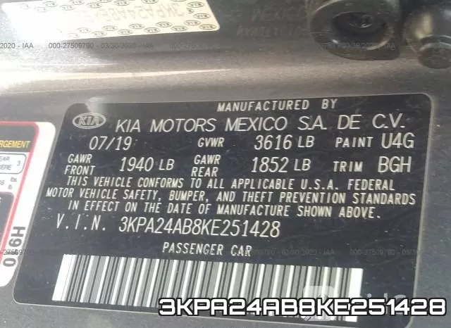 3KPA24AB8KE251428 фото 10