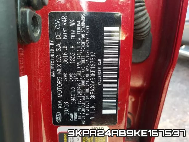 3KPA24AB9KE167537 фото 2