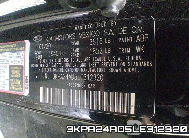 3KPA24AD5LE312320 фото 10