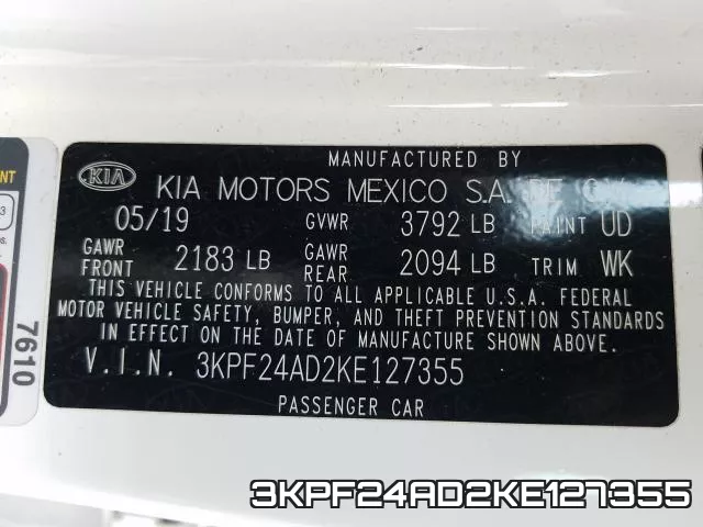 3KPF24AD2KE127355 фото 2