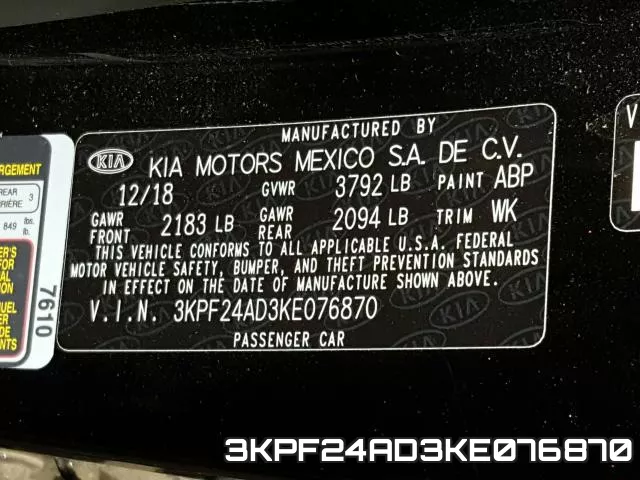 3KPF24AD3KE076870 фото 2