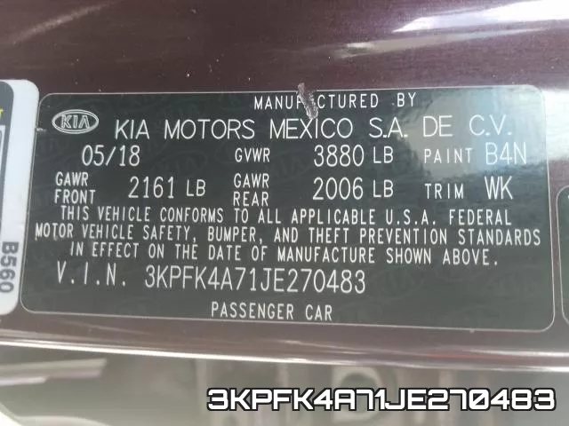 3KPFK4A71JE270483 фото 2