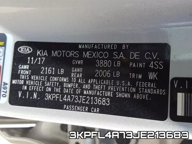 3KPFL4A73JE213683 фото 2