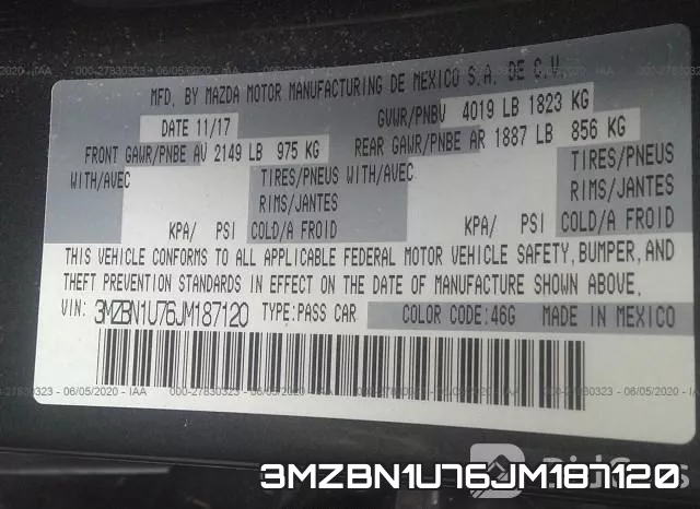 3MZBN1U76JM187120 фото 10