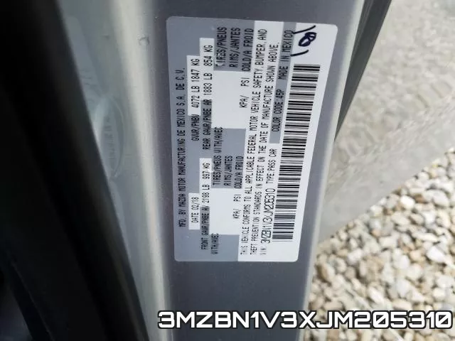 3MZBN1V3XJM205310 фото 2