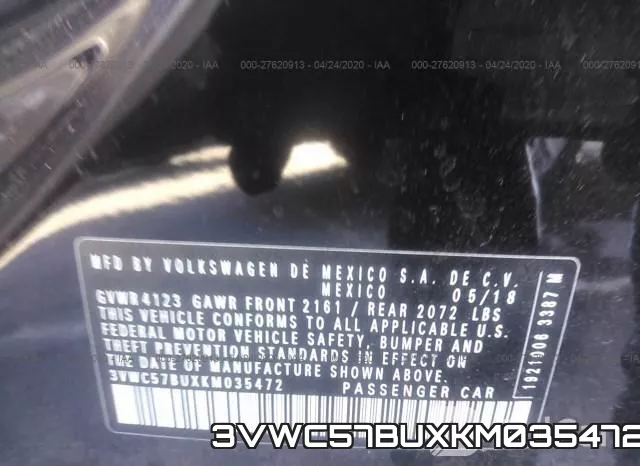 3VWC57BUXKM035472 фото 10