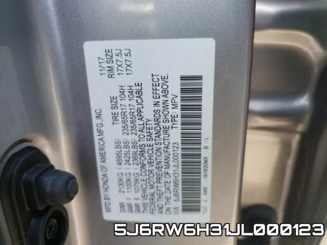 5J6RW6H31JL000123 фото 2