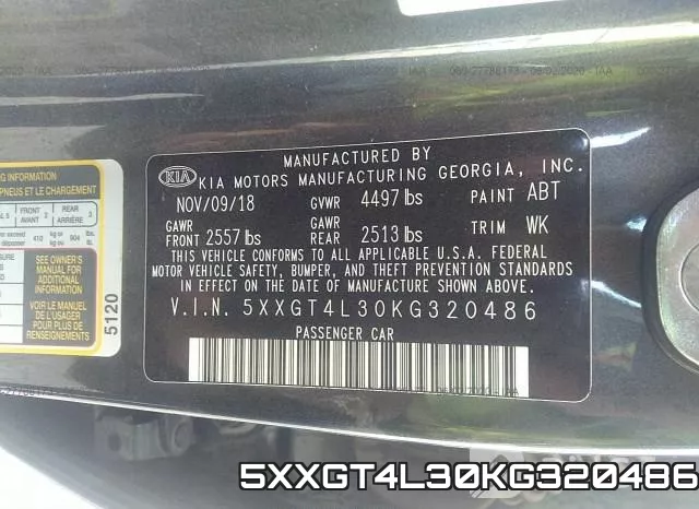 5XXGT4L30KG320486 фото 10