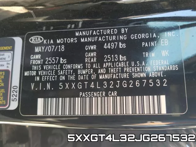 5XXGT4L32JG267532 фото 2