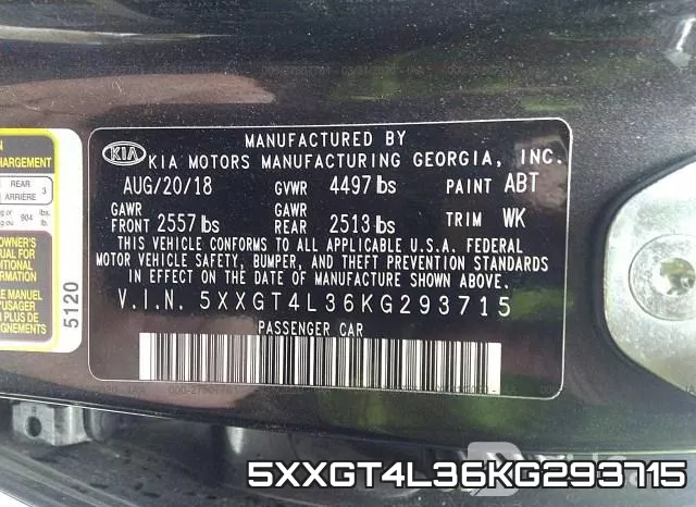 5XXGT4L36KG293715 фото 10