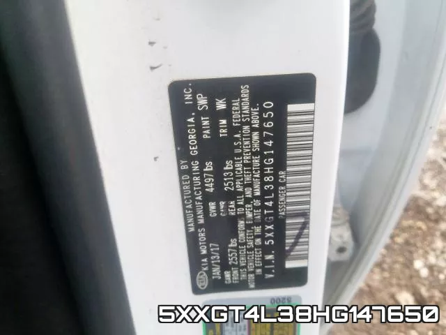5XXGT4L38HG147650 фото 2
