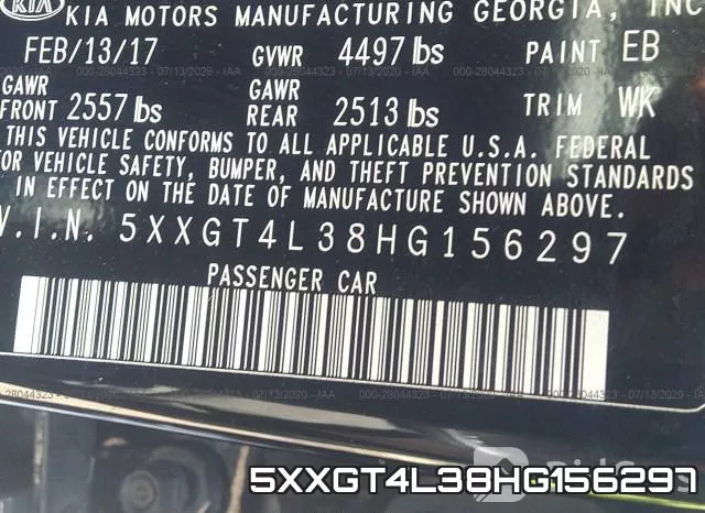 5XXGT4L38HG156297 фото 10