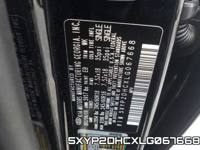 5XYP2DHCXLG067668 фото 2