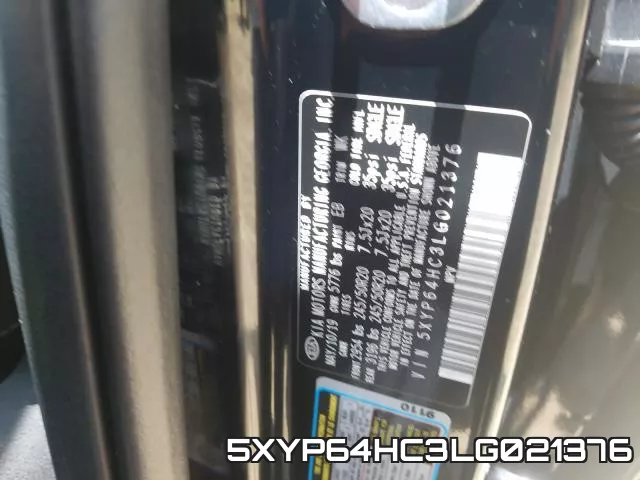 5XYP64HC3LG021376 фото 2