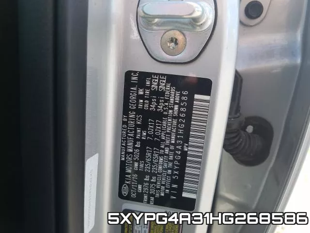 5XYPG4A31HG268586 фото 2