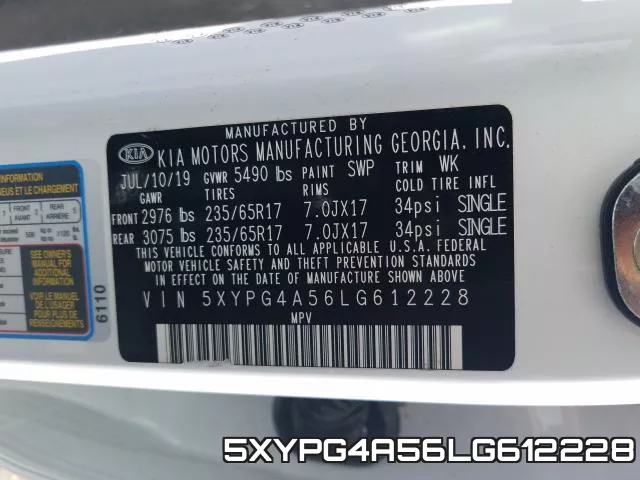 5XYPG4A56LG612228 фото 2