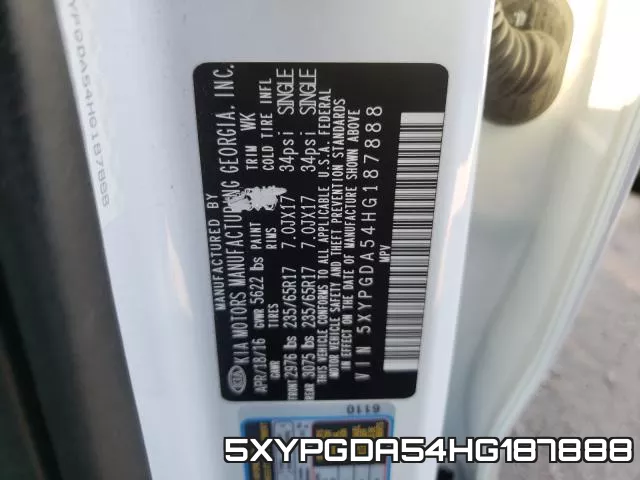 5XYPGDA54HG187888 фото 2