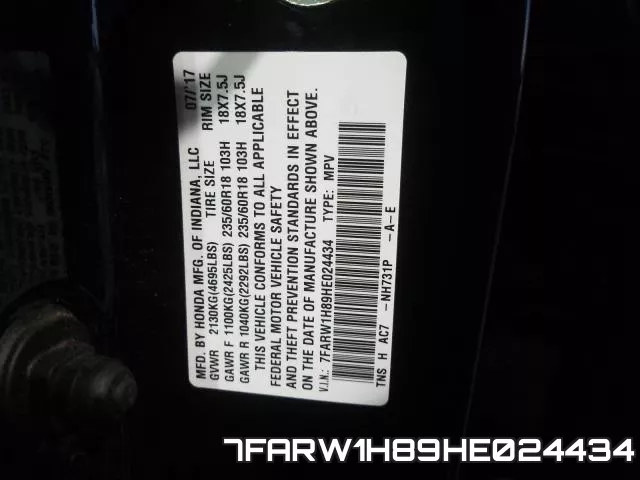 7FARW1H89HE024434 фото 2
