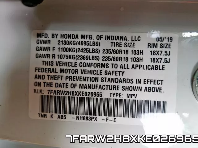 7FARW2H8XKE026965 фото 2
